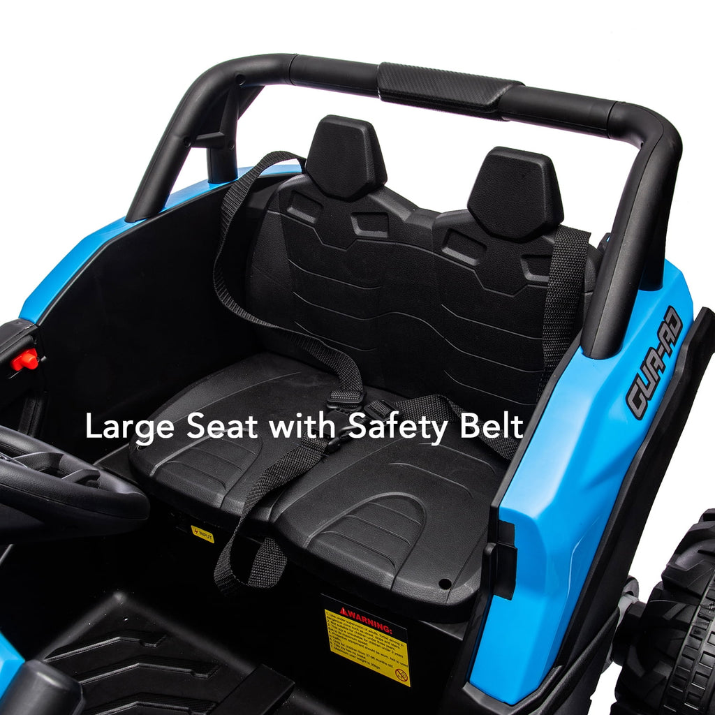 Track 7 12V Kids Ride on UTV, Off-Road Truck, Electric Car for Boys Girls Age 3+, Kids Ride on Car with Remote Control, Music Player, Lights, Blue